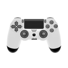 Gamepad for game console.The joystick for the console.The controller in the vector.Joystick vector illustration. © begun1983