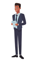 Executive businessman cartoon