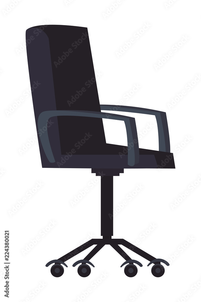 Poster office chair isolated