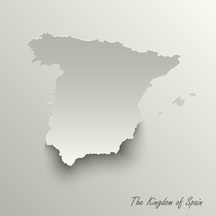 Abstract design map the Kingdom of Spain template