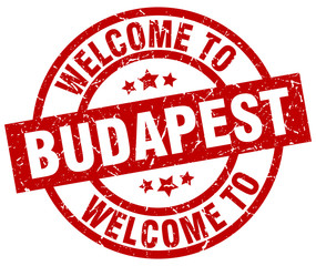 welcome to Budapest red stamp