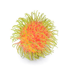 rambutan sweet delicious fruit  isolated on a white background