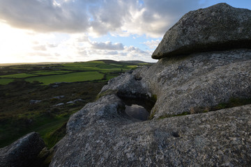 Trencrom Hill - site of an Iron Age Hillfort and in legend lair of giants