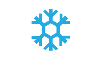 Snowflake blue winter Christmas decoration shape