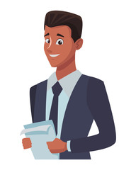 Executive businessman cartoon