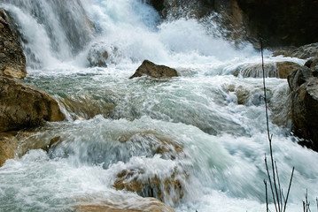 Río Guadalquivir por la Cerrada del Utrero, en la sierra de Cazorla, Segura y Las Villas.