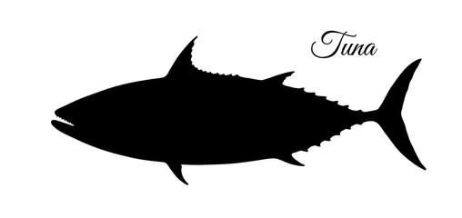 Silhouette of tuna.