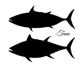 Silhouette of tuna.