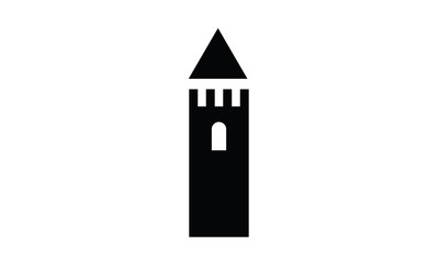 Fototapeta premium Castle historical building medieval vector illustration