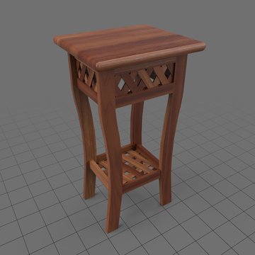 Wooden nightstand