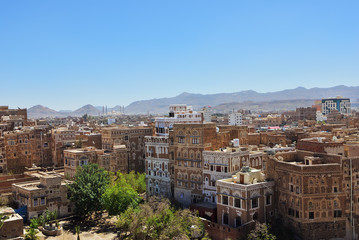 Fototapeta na wymiar Capital of Yemen, Sanaa