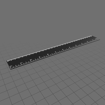 Plain drafting ruler