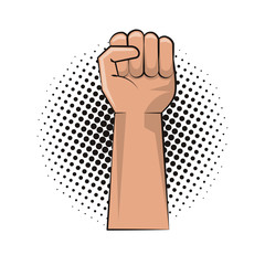 Hand clenched symbol