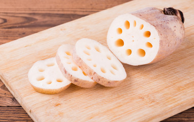 Cooking ingredient lotus root. Lotus root