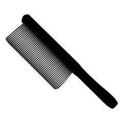 brush on metal, silhouette, vector illustration, isolated on white background