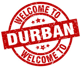 welcome to Durban red stamp