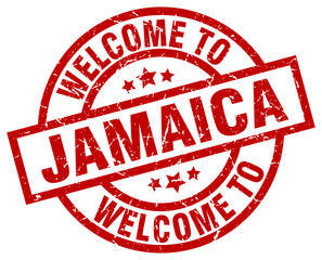 welcome to Jamaica red stamp