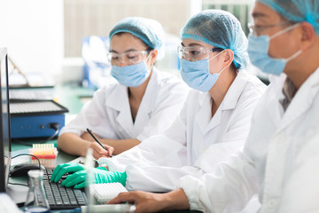 people working at laboratory