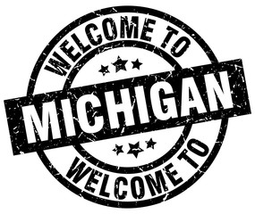 welcome to Michigan black stamp