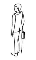 Businessman back avatar