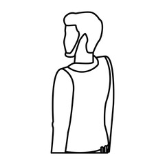 Adult man back avatar