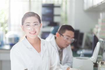 Fototapeta premium people working at laboratory