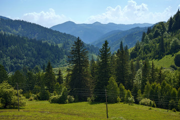 Landscape in the Karpaty mountains, Ukraine