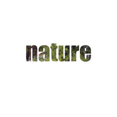 nature lettering