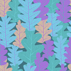 Seamless leaves pattern