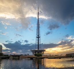Brasilia TV Tower at sunset - Brasilia, Distrito Federal, Brazil