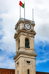 Clock tower of the University of Coimbra Portugal