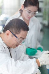 people working at laboratory