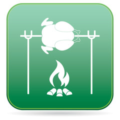 Grilled chicken icon