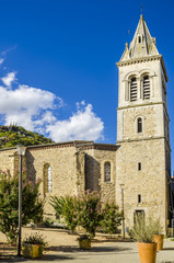 Fototapeta na wymiar l'église d'Andance en Ardèche