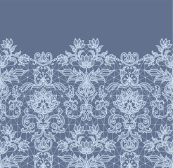 Seamless blue lace