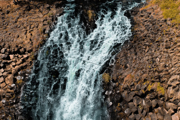 Waterfall stones