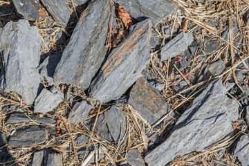 background of slate stones