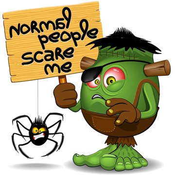 'Normal People Scare Me' Humorous Character  