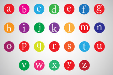 Vector of modern font and alphabet. Illustration