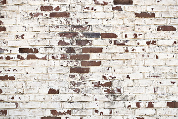 old brick wall with white and red bricks background.