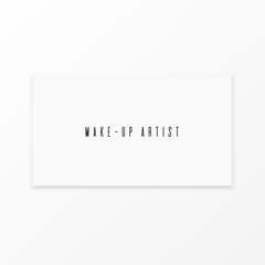 Makeup artist banner. Business card concept. Beauty makeup master. Logo vector template illustration