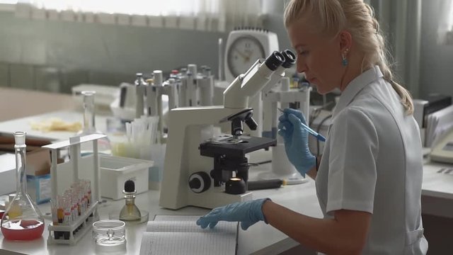 Medical Laboratory - Lab Assistent - Bood Test. HD
