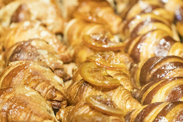 Row of delicious buns