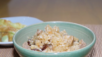 豚肉と干しエビのおこわ
