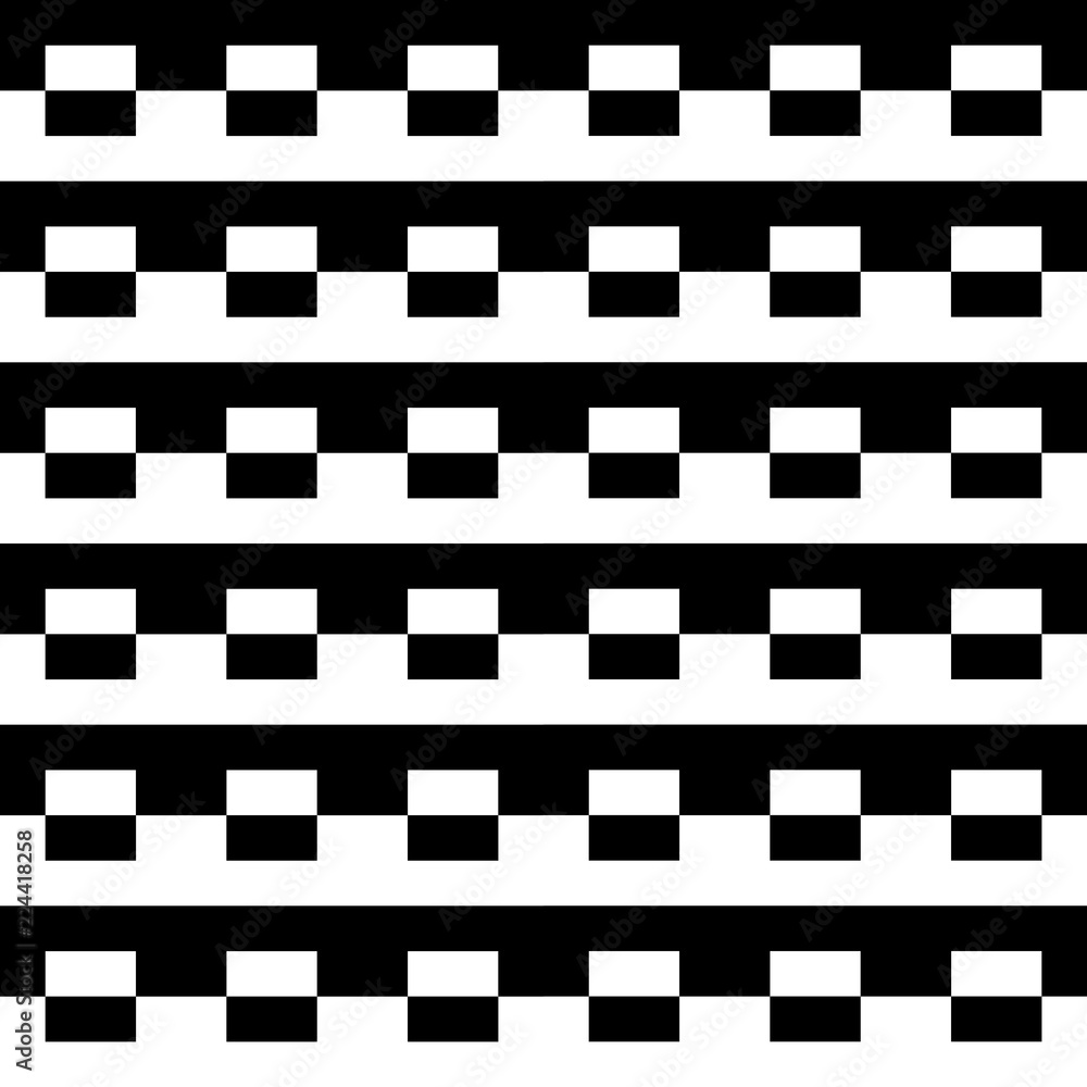 Poster abstract seamless pattern background. maze of black geometric design elements isolated on white back