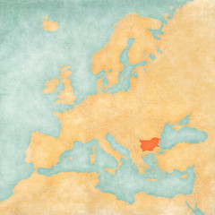 Map of Europe - Bulgaria