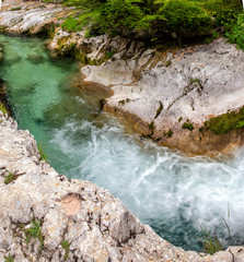 Mountain river in the Alps, Slovenia