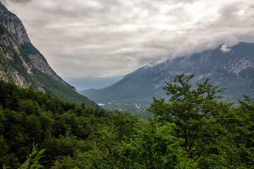 Alps near the town of bohinj