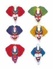 Halloween clown horror head