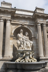 Obraz premium detail of Franz Josef fountain in Vienna Austria